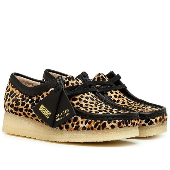 Clarks Wallabee Leopard Print. Brand New. Womens Size: 7 - Picture 1 of 8
